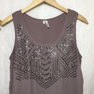 Studio Y Tops - Studio Y Pink Gray Sheer Blouse Tank Top Lot of 2 Studio Y Tops - Studio Y Pink Gray Sheer Blouse Tank Top Lot of 2
